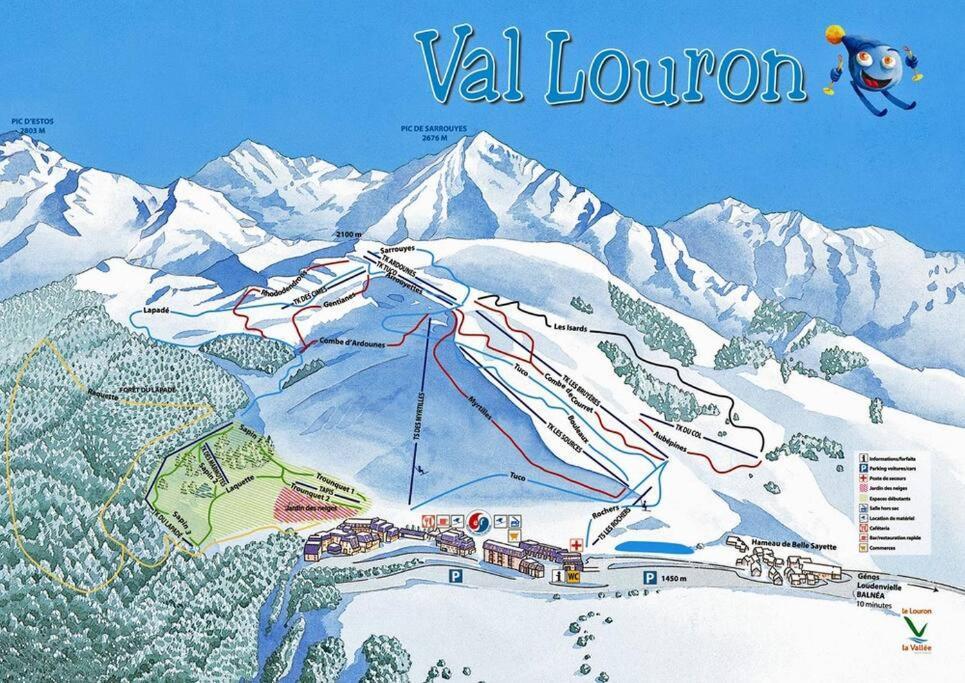 Appart 4-6 Pers Au Pied Des Pistes - Val Louron Génos Dış mekan fotoğraf